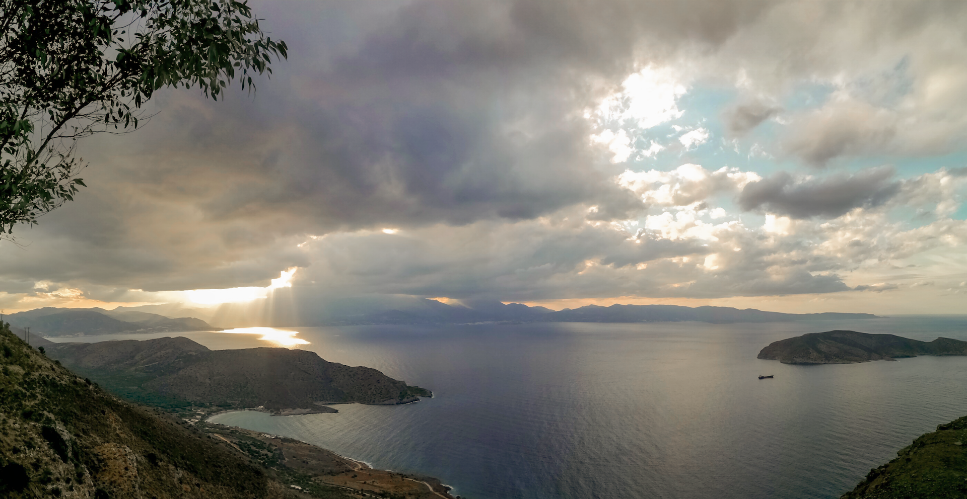crete, landscape, sunrise, clouds, mountain, Sébastien Goffin